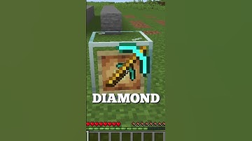 Which Pickaxe Is Fastest In Minecraft #shorts #minecraft