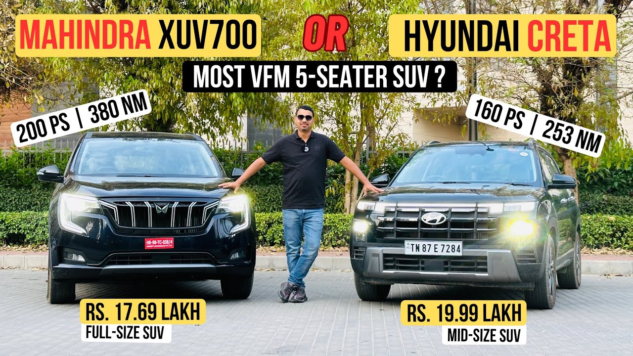 Choosing Your Ride: Mahindra XUV700 AX5 or Hyundai Creta? - YouTube