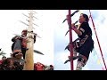 Folk stunt "climb mountains of swords", soul-stirring but intact| 民间绝技“上刀山”，惊心动魄却毫发无伤