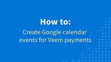 Outbound Payment Events in Google Calendar | Veem