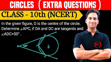 In the given figure, O is the centre of the circle. Determine angle APC, if DA and DC are tangent