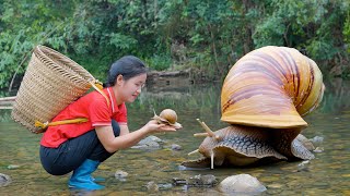 Harvesting SNAILS AND MUSSELS for sell  FARMING | Ella Daily Life