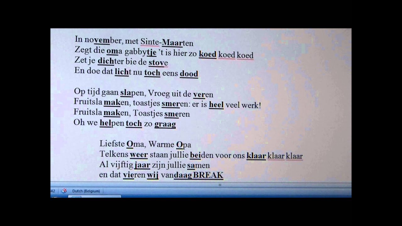 Verwonderend lied opa en oma - YouTube ZG-78