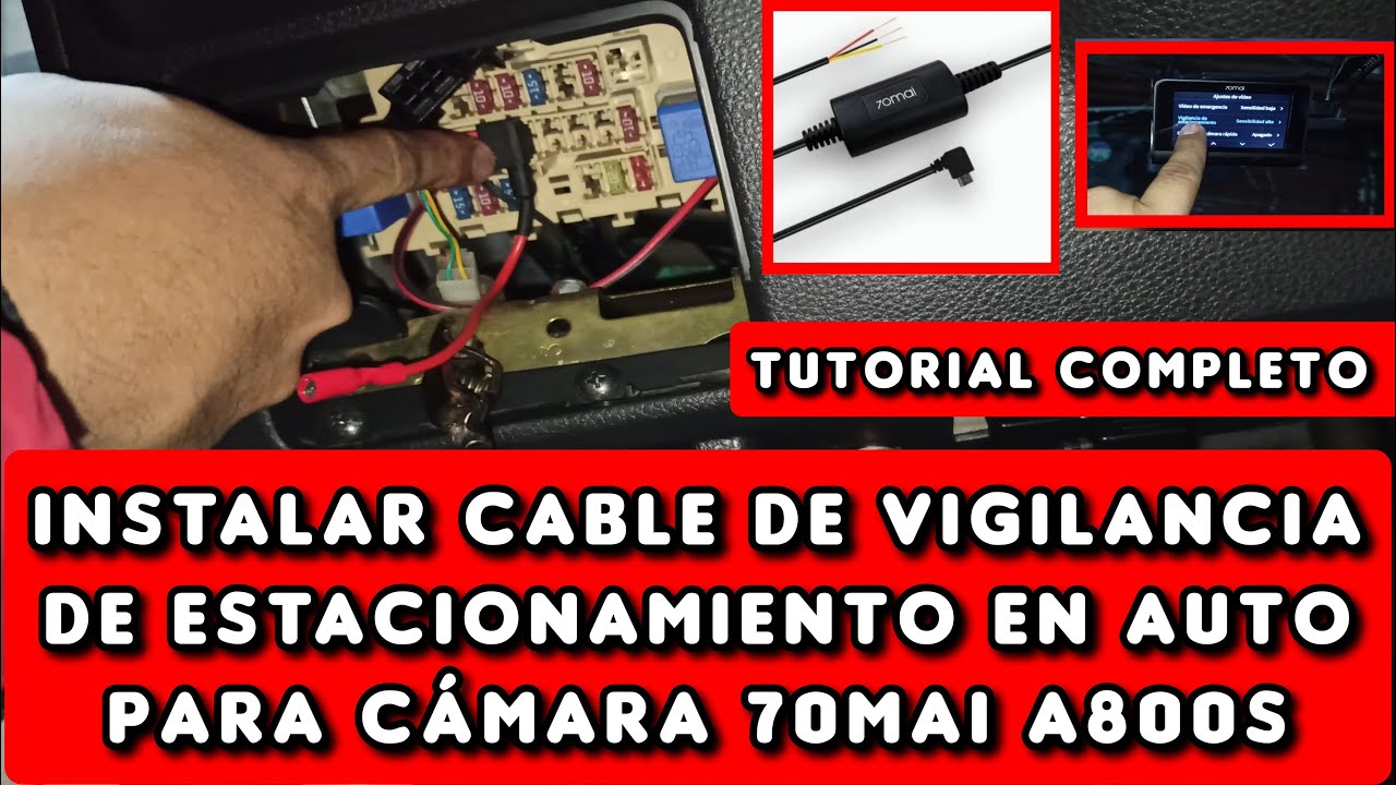 Cómo instalar Cable de Vigilancia de Estacionamiento para cámara de - YouTube