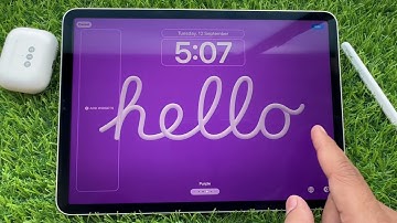 How to Add Hello Wallpaper on iPad Lock Screen (New in iPadOS 17)
