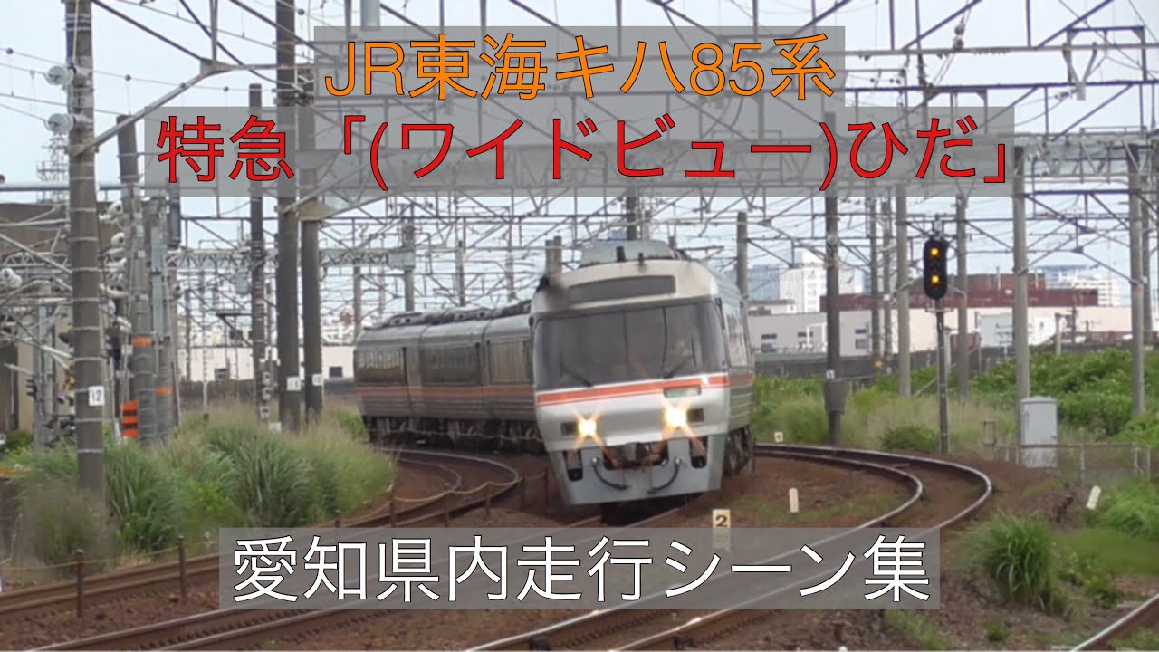 JR東海キハ85系 特急「(ワイドビュー)ひだ」 愛知県内走行シーン集