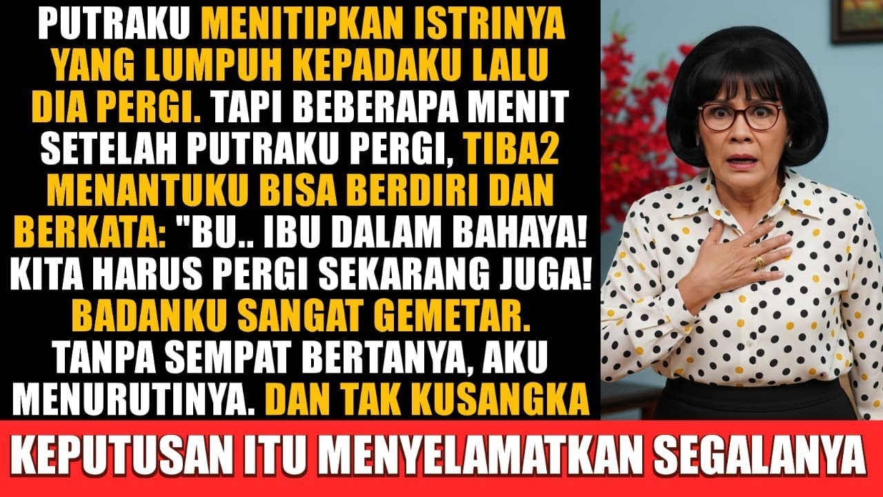 Menantuku yang Lumpuh Menyelamatkanku — Tidak Kusangka Bahwa Anakku Sendiri Ternyata...