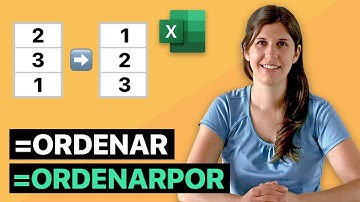 Ordenar datos en Excel con las nuevas funciones ORDENAR y ORDENARPOR