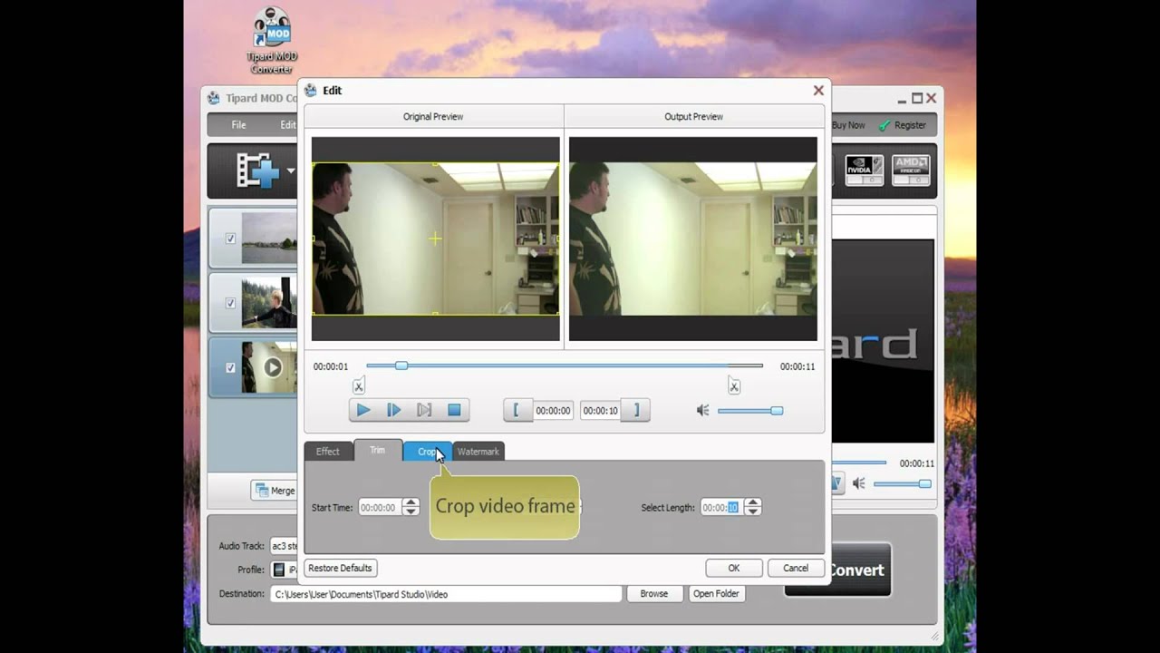 How to Convert MOD to AVI, MP4, MPEG, FLV, MOV, WMV, VOB, etc.?