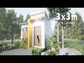 Living large in a tiny house 3x3 meter studio type design with loft bed