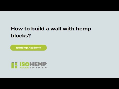 How to build a wall with hemp blocks?