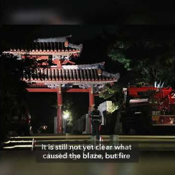 Fire engulfs World Heritage castle in Japan's Okinawa