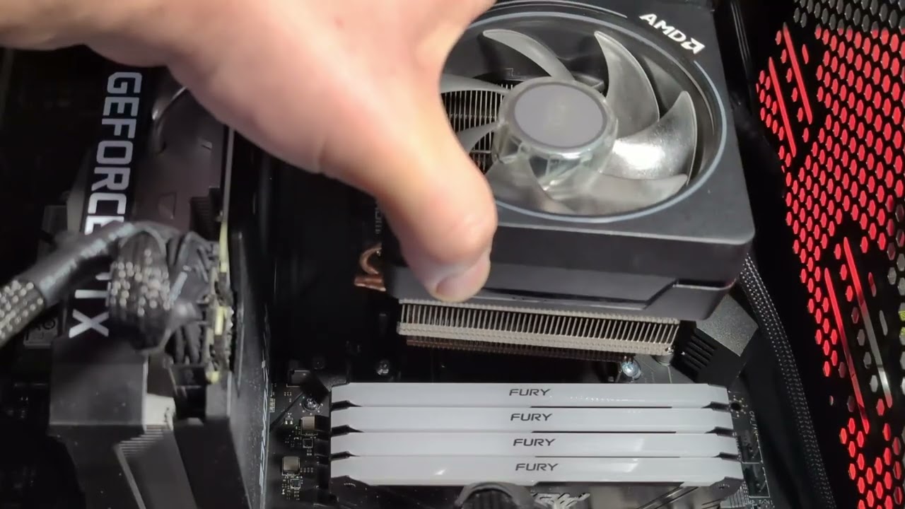 🔥 Installing the RGB Wraith Prism Cooler on a Ryzen 7 5800XT