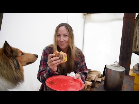 Woodstove Cooking- The Best Breakfast Sandwich EVER