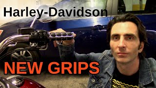New Kuryakyn Grips - Harley Davidson Fatboy by Urban Master Experiment 10,379 views 3 years ago 11 minutes, 17 seconds