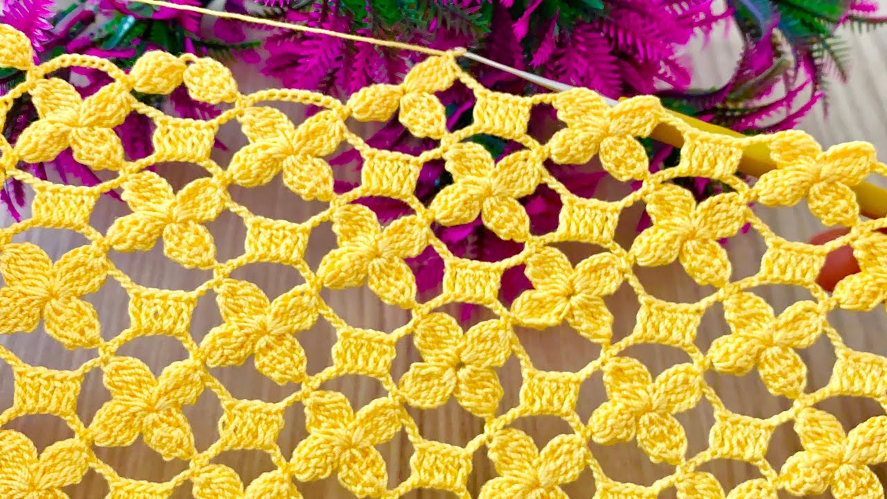 Dazzling Flower Garden Crochet Pattern Tutorial Video