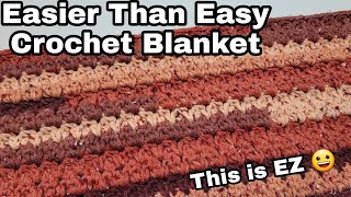 Easy Cochet Blanket For Beginners / Quick and Easy Blanket Tutorial / Crochet Pattern