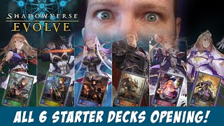 Shadowverse Evolve — ALL 6 Starter Deck Openings
