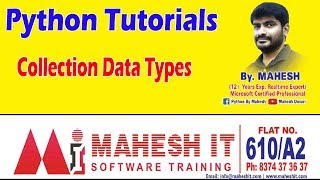 Python Tutorials | Fundamental | Collection Data Types | Class - 5 | by Mahesh sir