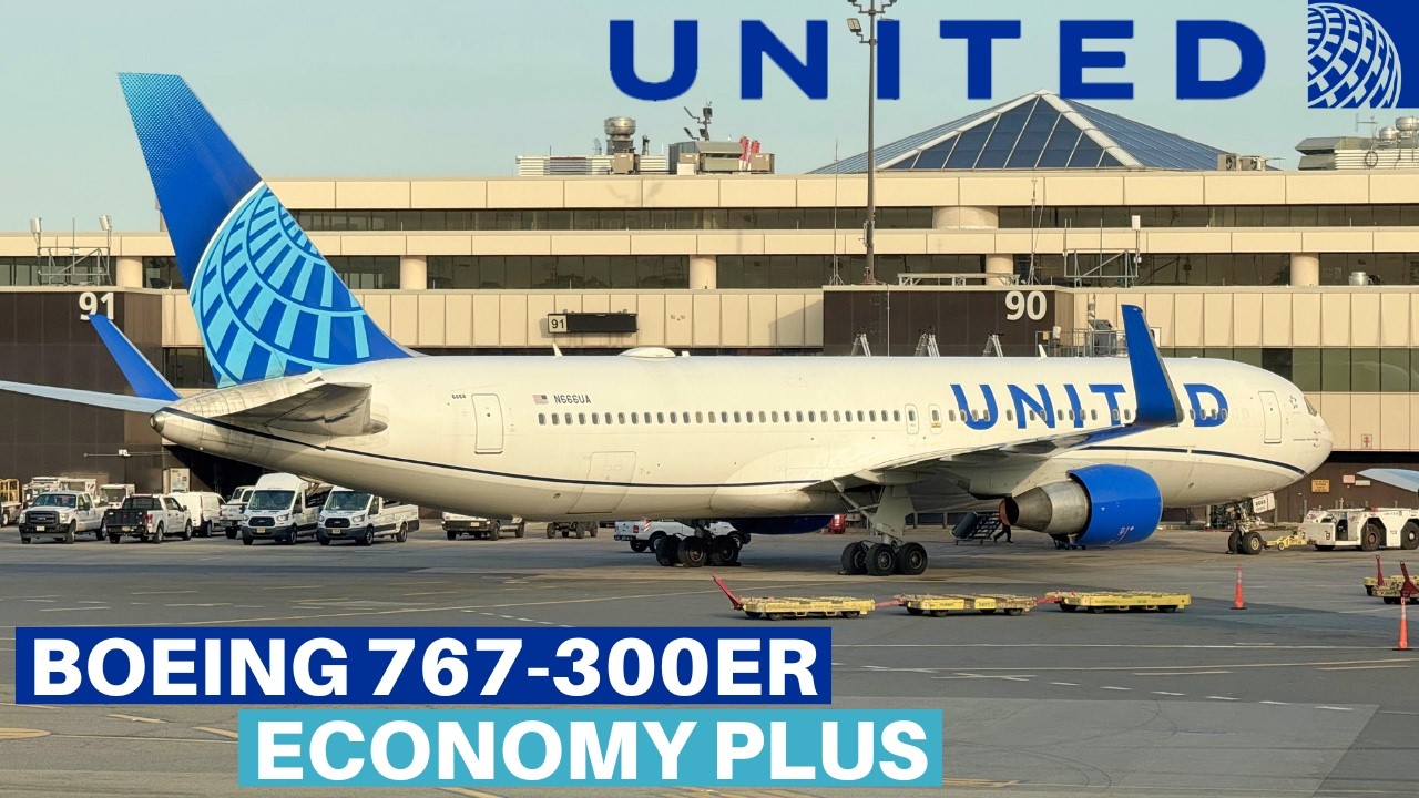 UNITED BOEING 767-300ER (Economy Plus) | New York - Nice | Flight Review