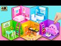 Make Simple 5 Color House with 5 Amazing Room from Cardboard for a family ❤️ DIY Miniature House #44