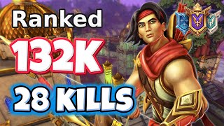 28 Kills + 132k Dmg SHA LIN Gameplay (Recurve) Paladins Ranked (vs. Tyra & Vii)