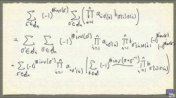 Determinant of the product of two n x n matrices - Part 2 of 2