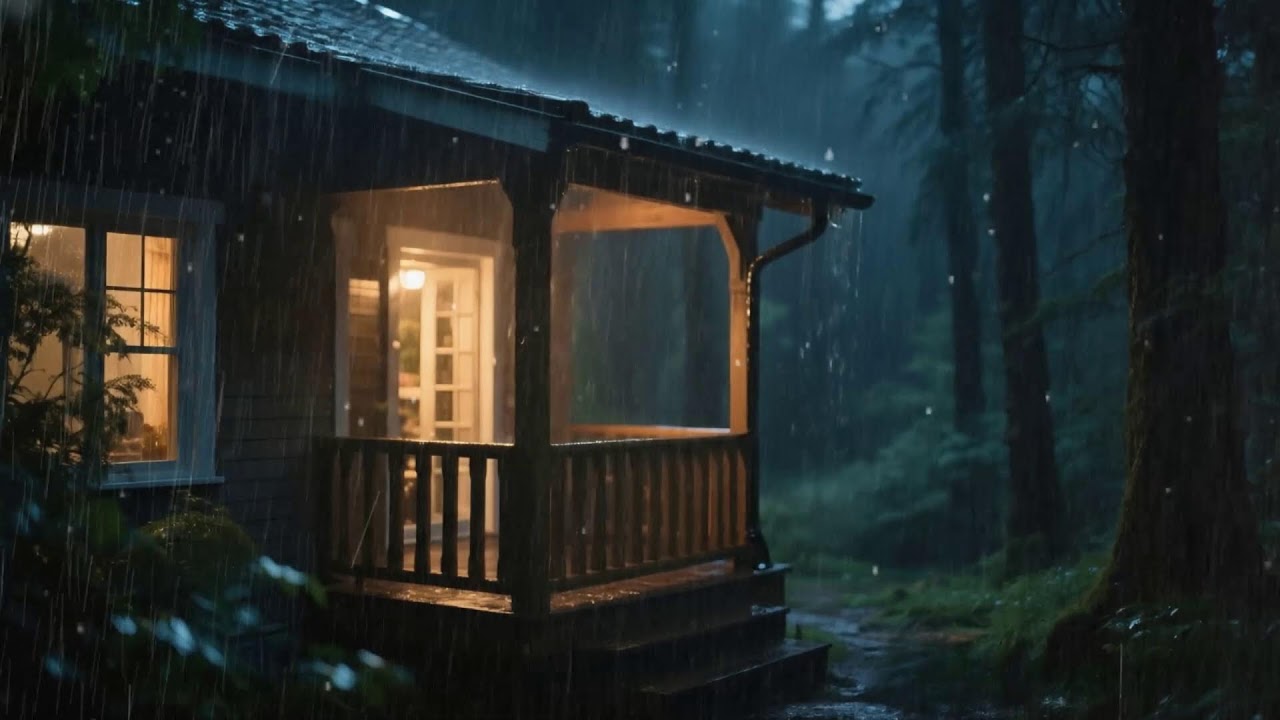Super Heavy Rain To Sleep Immediately - Night Rain for Stress Relief