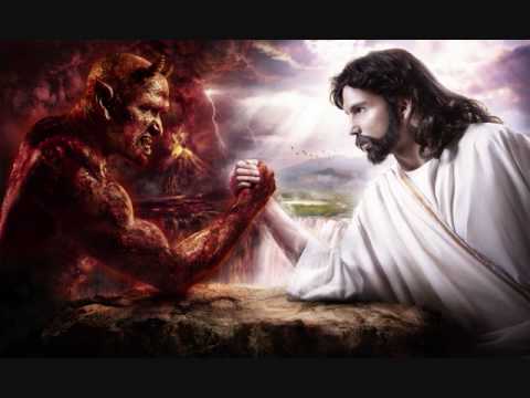 Image result for picture of jesus and the devil