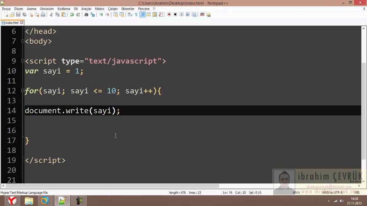 Script while. Видео с javascript.