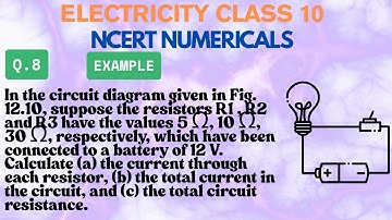 Suppose the resistors R1 R2 and R3 have the values 5 Ω 10 Ω 30 Ω respectively which have been connec