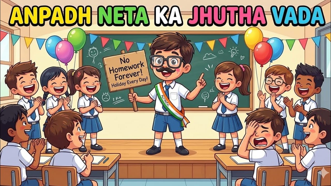 अनपढ़ नेता जी का झूठा वादा #pappusir #school #shortvideo #vlog 