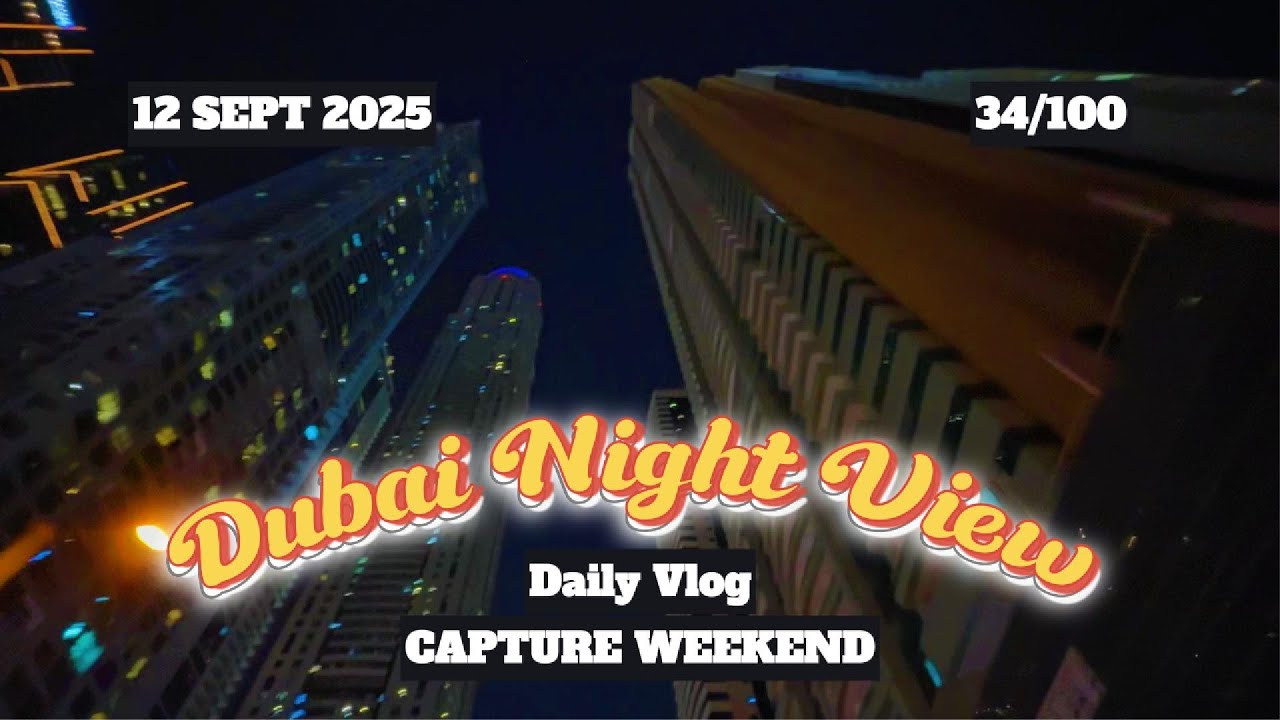 "Dinner Walk & Night Drive to Dubai Marina 🌃 | Cute Couple Vlog”