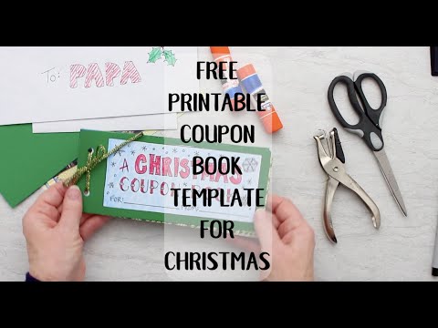 Free Printable Coupon Book Template Full Length Tutorial