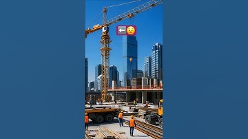Giant Crane Collapses at Construction Site #shorts #crane #collapse