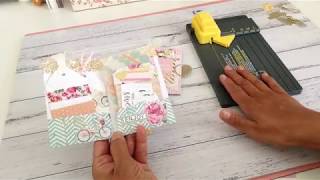 Mini Pocket File Folder using WRMK Gift Bag Punchboard PLUS **Tutorial**