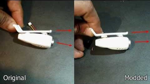 Camera angle change MOD DIY Syma X5C Quadcopter - almost straight view
