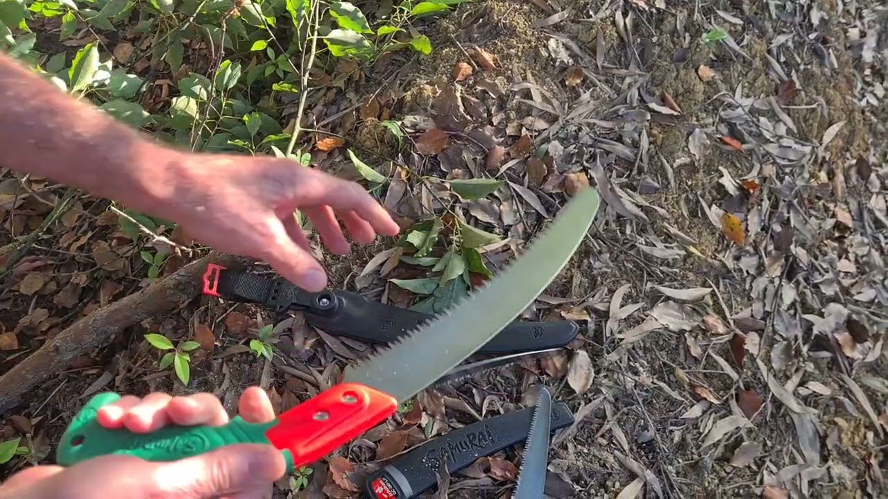 Japanese pruning saws, three different types