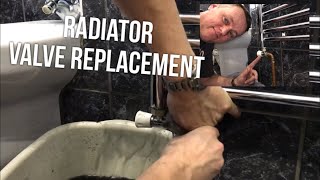 Leaking Radiator Valve, How To Replace or Repair Diy (Home Repair)