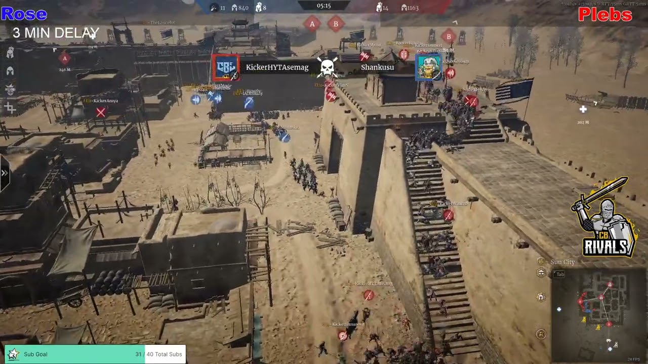 Feudal Division S1 W6 G2 Sun City PLEBs vs Rose CB Rivals