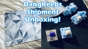 DangKeebs Unboxing: Crystalline Deskmat, Durock Medium Tactiles, Blue Velvet PME First Impressions