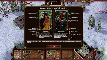 Fighting The King of Quetzalcoatl with Quetzalcoatl / Age of Mythology The Return of The Gods Mod