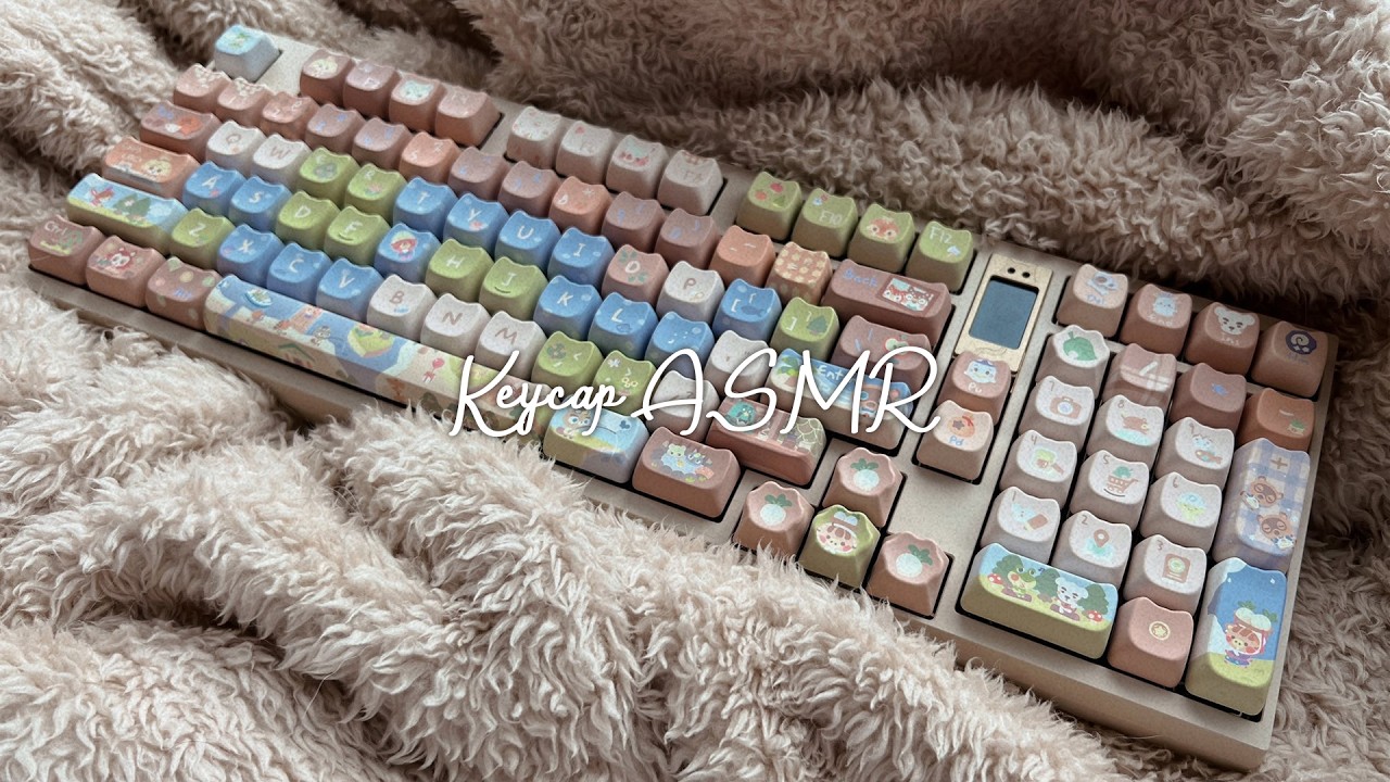 Keyboard ASMR ♡ get cozy & change keycaps with me! | VOD - YouTube