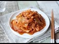묵은지들기름볶음( Stir-fried Ripe Kimchi / 熟成キムチの炒め )