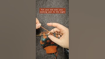 How to weave in ends while knitting (the easy way). All knitting styles!