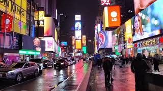 Times Square in the Rain #timessquare #newyork