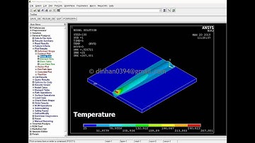 Hybrid Laser-Arc Welding (HLAW) simulation_Temperature result include Stress