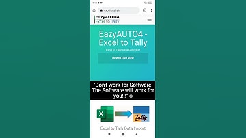 How to Download Excel to Tally Software | EazyAUTO4 ExceltoTally