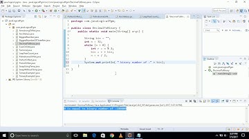 Decimal to Binary convert java program