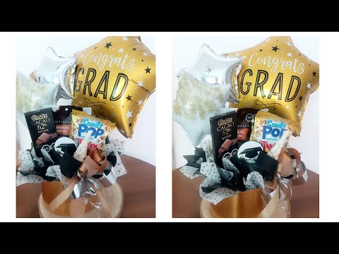 Quick and easy graduation arrangement* Quick and easy graduation basket